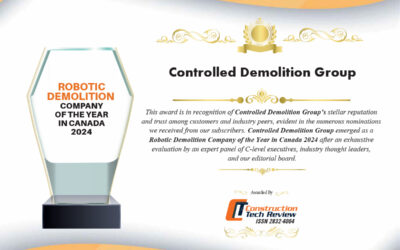 2024 Robotic Demolition Company Of The Year In Canada